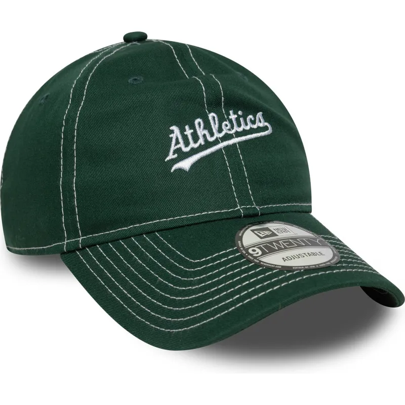 kepure-islenkta-zalia-reguliuojamas-9twenty-contrast-stitch-oakland-athletics-mlb-new-era