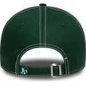 kepure-islenkta-zalia-reguliuojama-juostele-9twenty-contrast-stitch-oakland-athletics-mlb-new-era