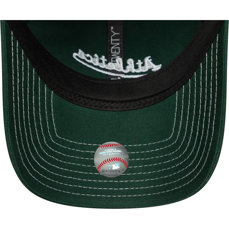 kepure-islenkta-zalia-reguliuojamas-9twenty-contrast-stitch-oakland-athletics-mlb-new-era