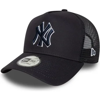 Granatowa czapka trucker z granatowym logo A Frame Outline New York Yankees MLB od New Era