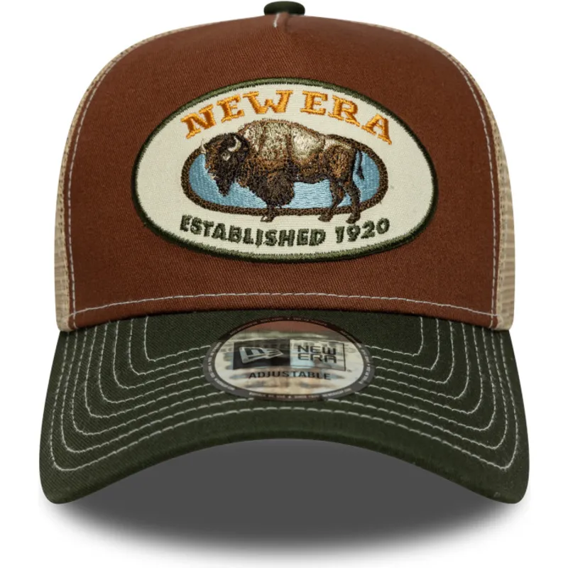 kepure-islenkta-ivairiaspalvis-snapback-marron-a-frame-animal-patch-new-era