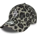 czarna-zakrzywiona-regulowana-czapka-damska-9forty-cosy-animal-los-angeles-dodgers-mlb-od-new-era