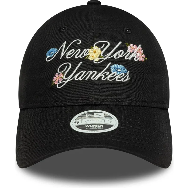 cap-islenkta-black-adjustable-strap-9forty-floral-script-new-york-yankees-mlb-new-era