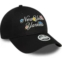 cap-islenkta-black-adjustable-strap-9forty-floral-script-new-york-yankees-mlb-new-era