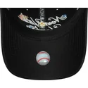 kepure-islenkta-juoda-reguliuojamas-9forty-floral-script-new-york-yankees-mlb-new-era