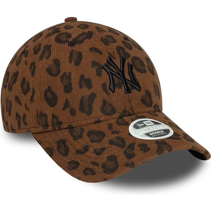 kepure-islenkta-leopardinis-reguliuojamas-9forty-leopard-cord-new-york-yankees-mlb-new-era