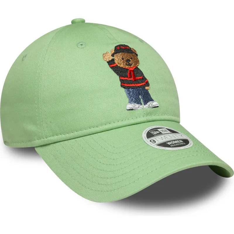zielona-jasna-czapka-z-daszkiem-regulowana-dla-kobiet-9twenty-bear-ac-milan-serie-a-new-era