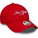 kepure-islenkta-oranzine-reguliuojama-juostele-9twenty-city-new-york-new-era