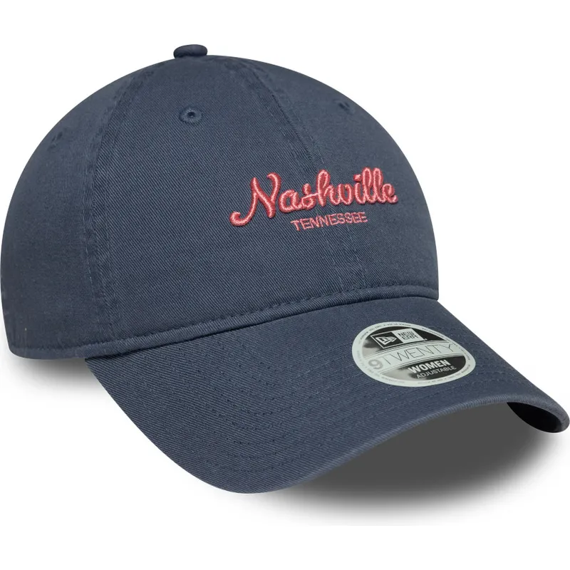 niebieska-regulowana-czapka-z-zakrzywionym-daszkiem-dla-kobiet-9twenty-city-nashville-new-era