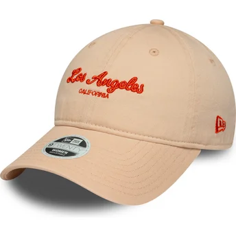 Kepurė išlenkta rožinė reguliuojama juostelė 9TWENTY City Los Angeles New Era
