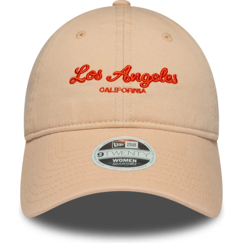 kepure-islenkta-rozine-reguliuojama-juostele-9twenty-city-los-angeles-new-era