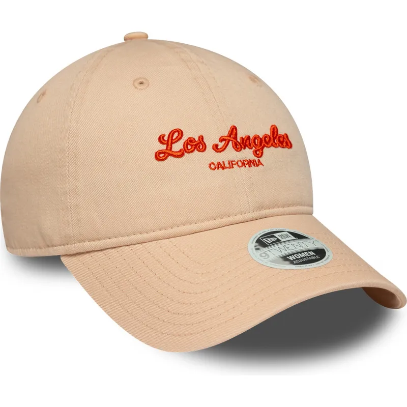 kepure-islenkta-rozine-reguliuojama-juostele-9twenty-city-los-angeles-new-era