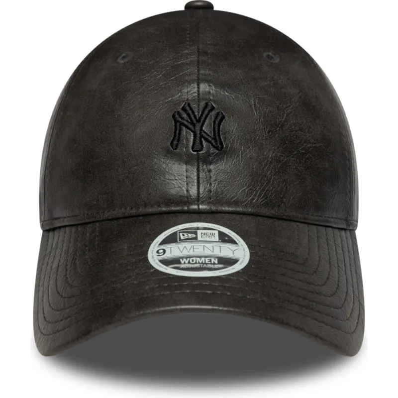 czarna-regulowana-czapka-z-daszkiem-dla-kobiet-z-czarnym-logo-9twenty-tonal-new-york-yankees-mlb-new-era