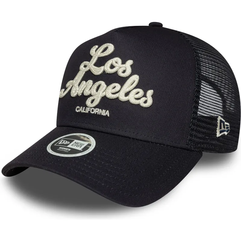 granatowa-czapka-trucker-damska-a-frame-city-los-angeles-new-era