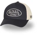 regulowana-czarno-bezowa-czapka-trucker-lof-b31-marki-von-dutch