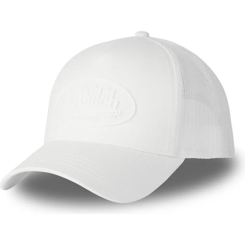 kepure-islenkta-balta-snapback-log17-von-dutch
