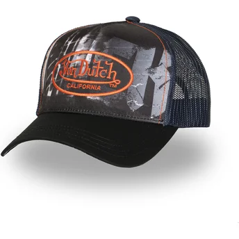 Kepurė išlenkta juoda snapback SUBL08 Von Dutch