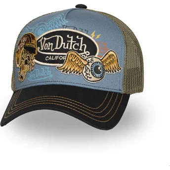 Kepurė išlenkta įvairiaspalvis snapback PATCHES10 Von Dutch
