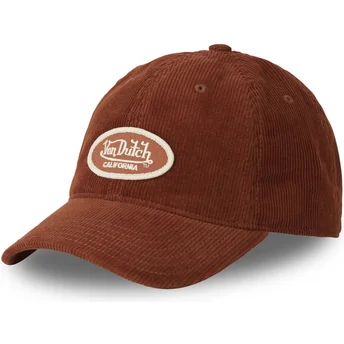 Kepurė išlenkta ruda reguliuojamas LOG06 Von Dutch
