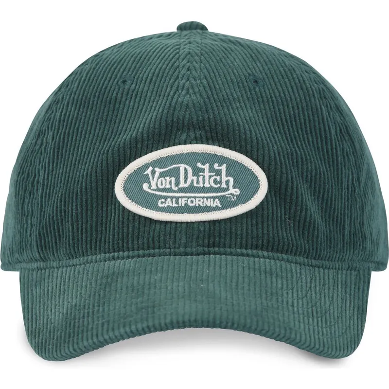 kepure-islenkta-zalia-reguliuojamas-log08-von-dutch