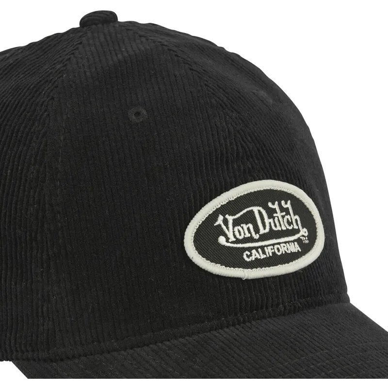 kepure-islenkta-juoda-reguliuojama-juostele-log09-von-dutch