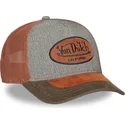 czapka-trucker-szara-i-brazowa-shield01-od-von-dutch