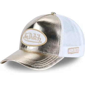 Złota czapka trucker REG G od Von Dutch