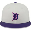 gorra-plana-beige-y-violeta-ajustada-59fifty-clr-dvlp-de-detroit-tigers-mlb-de-new-era