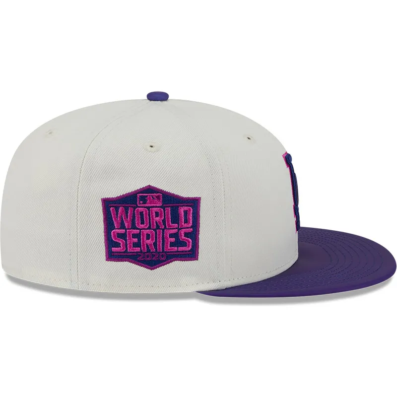 bezowa-i-fioletowa-dopasowana-czapka-z-daszkiem-59fifty-clr-dvlp-los-angeles-dodgers-mlb-new-era