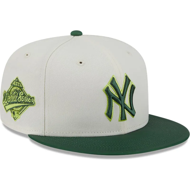 plaska-czapka-bezowo-zielona-dopasowana-59fifty-clr-dvlp-new-york-yankees-mlb-new-era