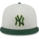 plaska-czapka-bezowo-zielona-dopasowana-59fifty-clr-dvlp-new-york-yankees-mlb-new-era