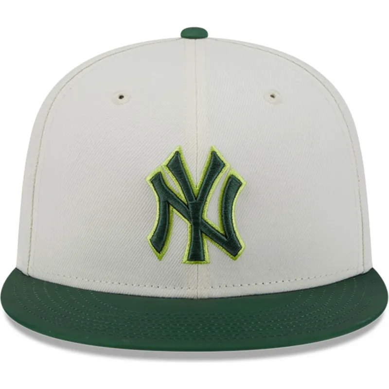 plaska-czapka-bezowo-zielona-dopasowana-59fifty-clr-dvlp-new-york-yankees-mlb-new-era