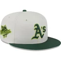 czapka-plaska-bezowo-zielona-dopasowana-59fifty-clr-dvlp-oakland-athletics-mlb-new-era