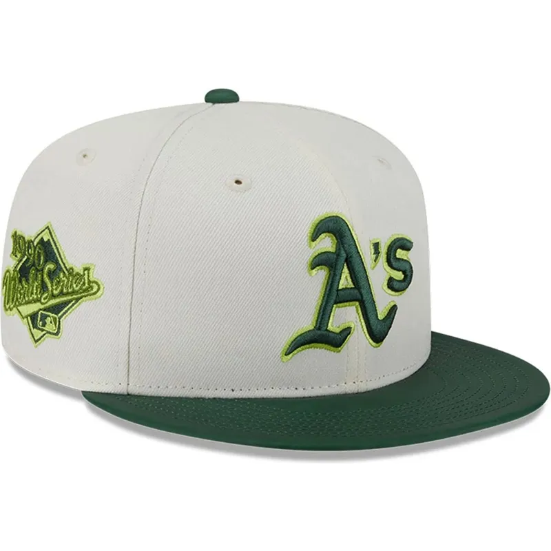 czapka-plaska-bezowo-zielona-dopasowana-59fifty-clr-dvlp-oakland-athletics-mlb-new-era