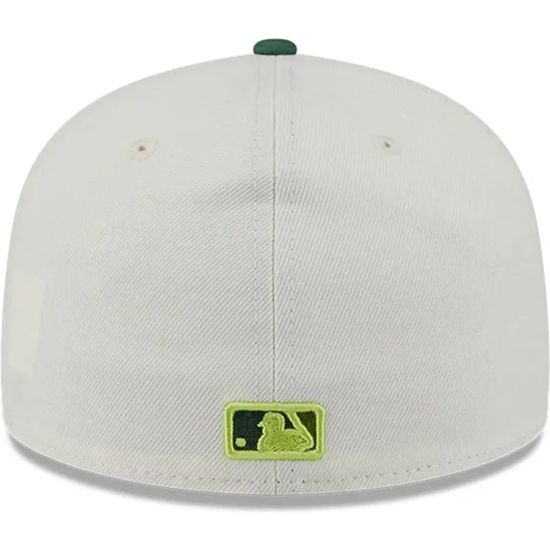 czapka-plaska-bezowo-zielona-dopasowana-59fifty-clr-dvlp-oakland-athletics-mlb-new-era