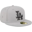 kepure-plokscia-pilka-priglundanti-59fifty-cracked-los-angeles-dodgers-mlb-new-era