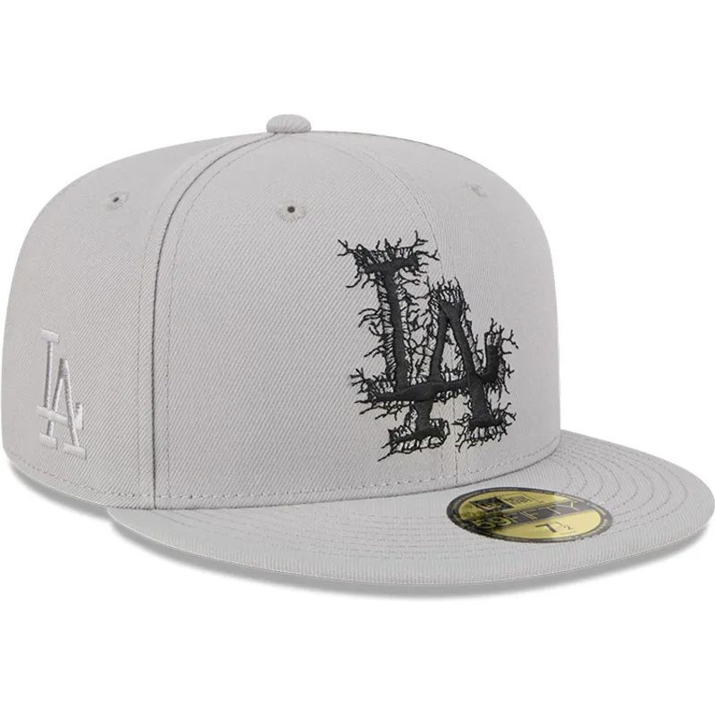 szara-dopasowana-czapka-z-daszkiem-59fifty-cracked-los-angeles-dodgers-mlb-new-era