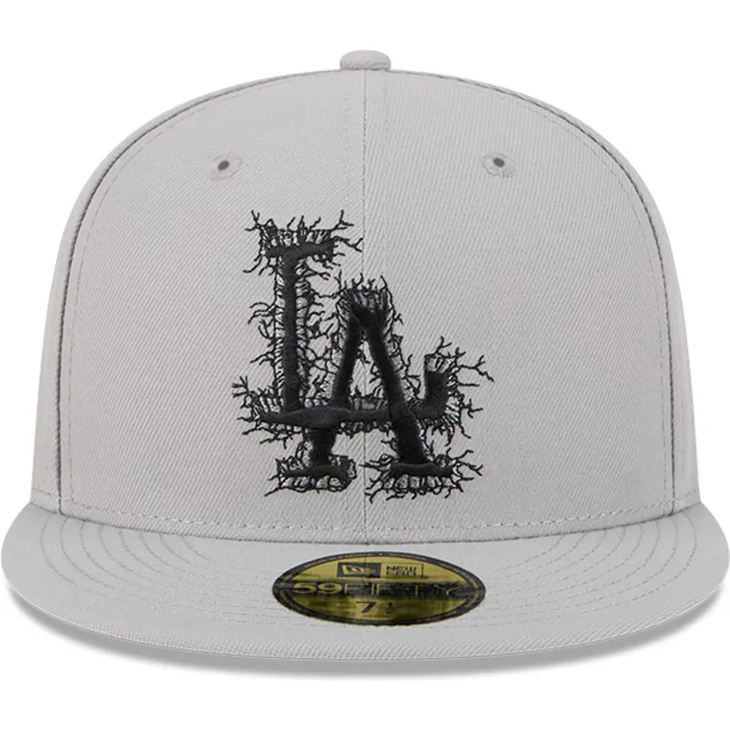 szara-dopasowana-czapka-z-daszkiem-59fifty-cracked-los-angeles-dodgers-mlb-new-era