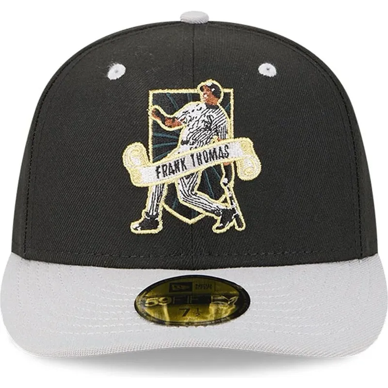 czapka-z-zakrzywionym-daszkiem-czarno-szara-dopasowana-59fifty-player-frank-thomas-chicago-white-sox-mlb-new-era