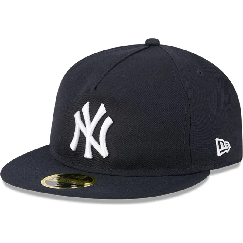 kepure-plokscia-tamsiai-melyna-priglundantis-59fifty-retro-crown-a-frame-easy-new-york-yankees-mlb-new-era