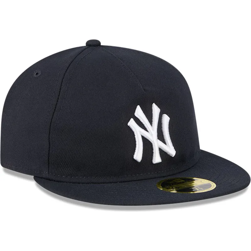 granatowa-plaska-czapka-dopasowana-59fifty-retro-crown-a-frame-easy-new-york-yankees-mlb-new-era