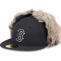 czarna-dopasowana-czapka-z-daszkiem-59fifty-winter-dog-ear-boston-red-sox-mlb-new-era
