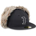 czarna-plaska-czapka-z-daszkiem-59fifty-winter-dog-ear-boston-red-sox-mlb-od-new-era