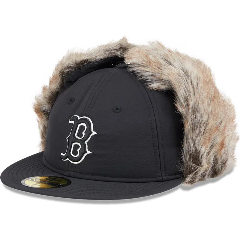 czarna-dopasowana-czapka-z-daszkiem-59fifty-winter-dog-ear-boston-red-sox-mlb-new-era