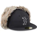 czarna-dopasowana-czapka-z-daszkiem-59fifty-winter-dog-ear-boston-red-sox-mlb-new-era