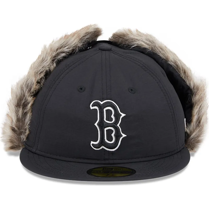 czarna-dopasowana-czapka-z-daszkiem-59fifty-winter-dog-ear-boston-red-sox-mlb-new-era