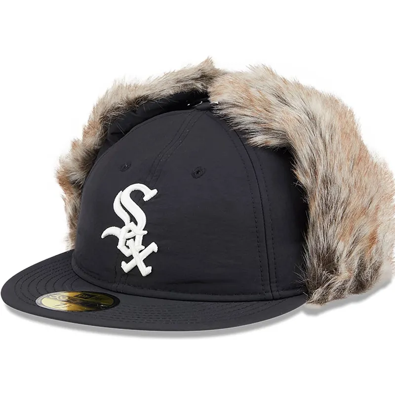 czarna-dopasowana-czapka-z-daszkiem-59fifty-winter-dog-ear-chicago-white-sox-mlb-new-era