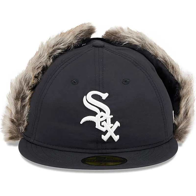 czarna-dopasowana-czapka-z-daszkiem-59fifty-winter-dog-ear-chicago-white-sox-mlb-new-era