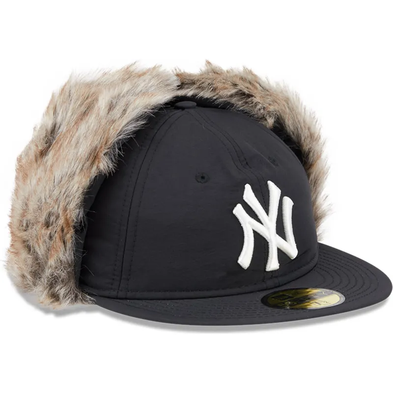 kepure-plokscia-juoda-priglundanti-59fifty-winter-dog-ear-new-york-yankees-mlb-new-era
