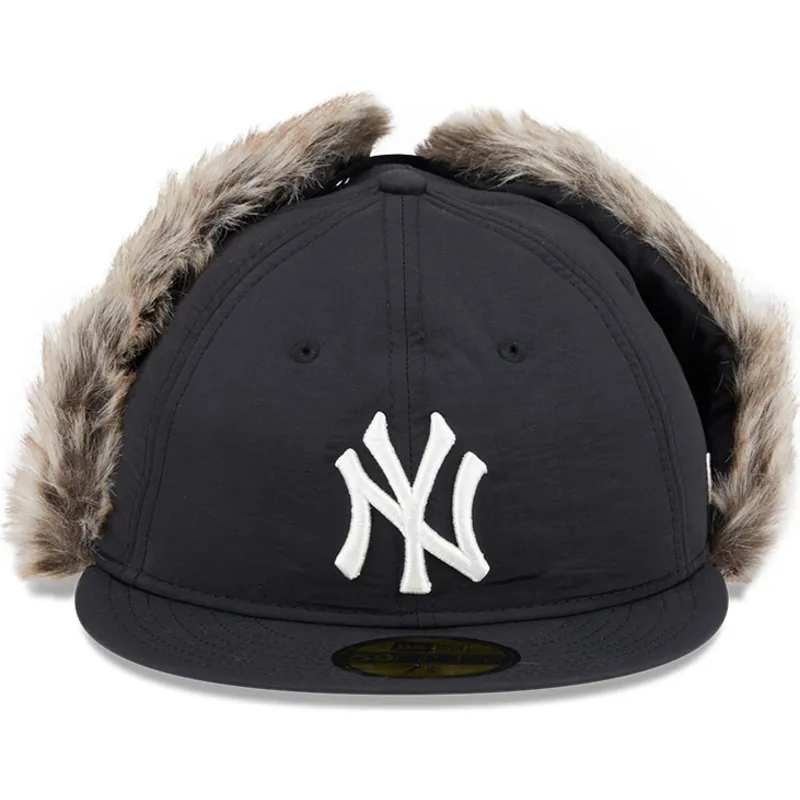 kepure-plokscia-juoda-priglundanti-59fifty-winter-dog-ear-new-york-yankees-mlb-new-era